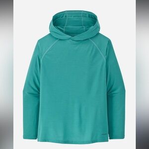 Patagonia kids capilene cool daily hoody, green, sz M (10)